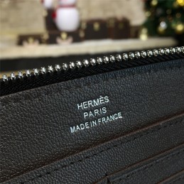 Burgundy H Leather Wallet