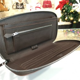 Burgundy H Leather Wallet