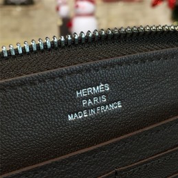 Navy Blue H Leather Wallet