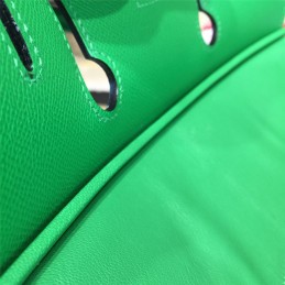 Green Birkin 35 Bag Silver Chain