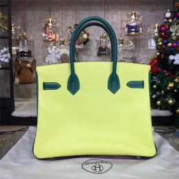 Pink Colorblock Birkin 35 Bag