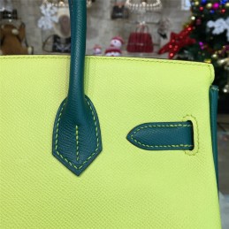 Pink Colorblock Birkin 35 Bag
