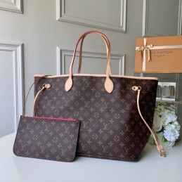 Neverfull GM Brown and Red...