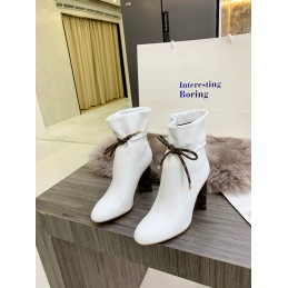 Boots White Leather