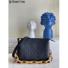 Coussin Navy Monogram Puffy...