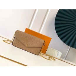 Pochette Felicie Greige...