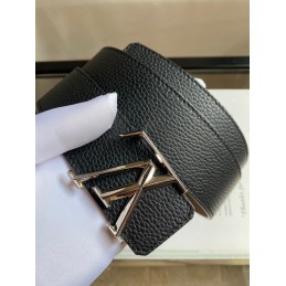 Belt Black Grained Leather