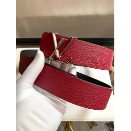 Belt Red Grained Leather...