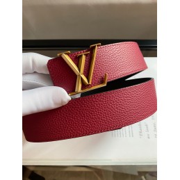 Belt Red Grained Leather...
