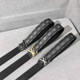 Belt Black and Grey Damier...