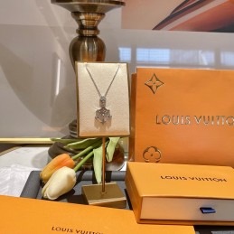 Necklace Silver Metal with...
