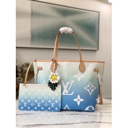 Neverfull Blue and Cream...