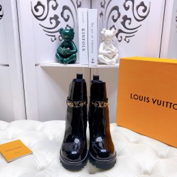 Boots Black Patent Leather...