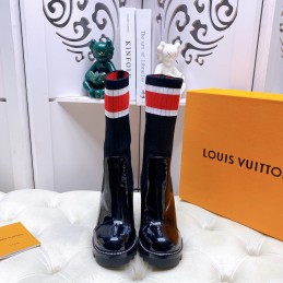 Boots Black and Red Patent...