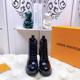 Boots Black Patent Leather...