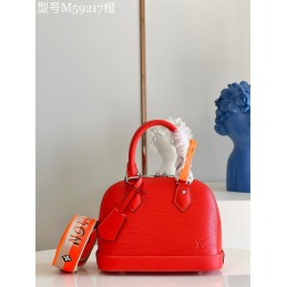Alma BB Red Epi Leather