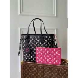 Neverfull Black and Fuchsia...