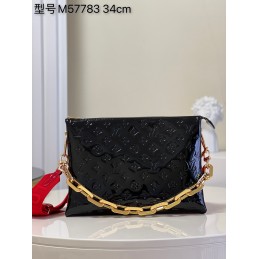 Coussin MM Black Patent...