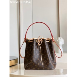 Noe Brown and Red Monogram...