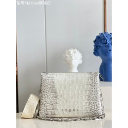 Coussin PM White Crocodile...