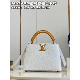 Capucines BB White Ostrich...