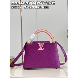 Capucines BB Purple Ostrich...