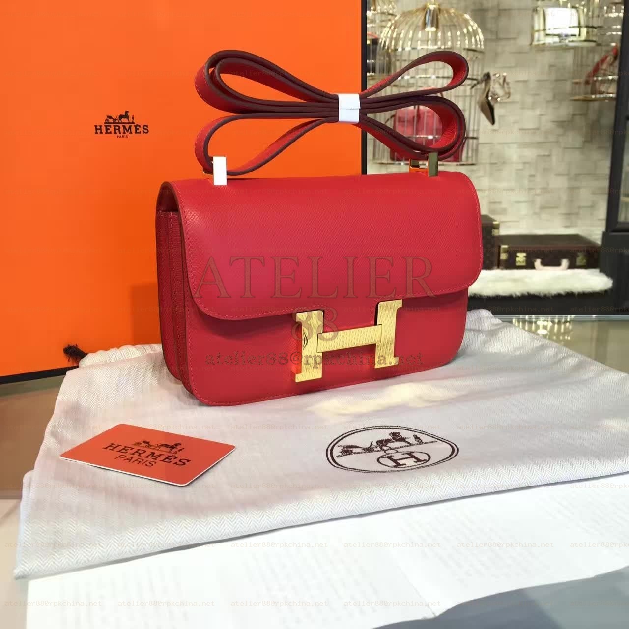 Rouge Pink Constance 24 Gold Hardware Bag