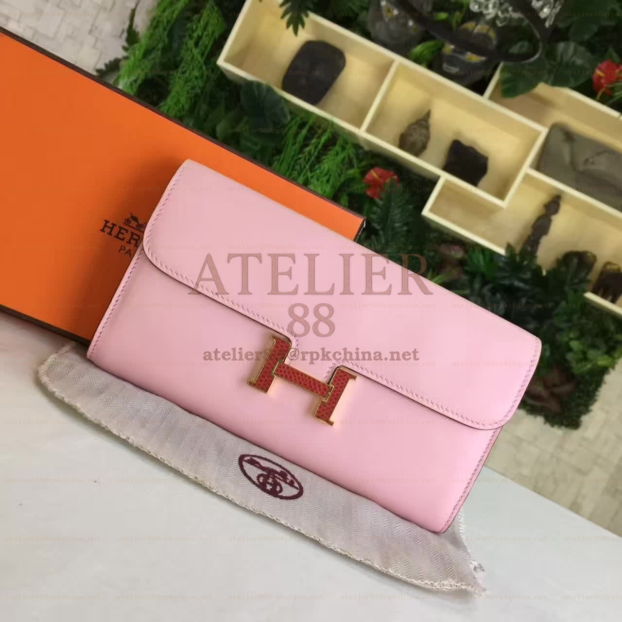 Pink Constance Long Wallet