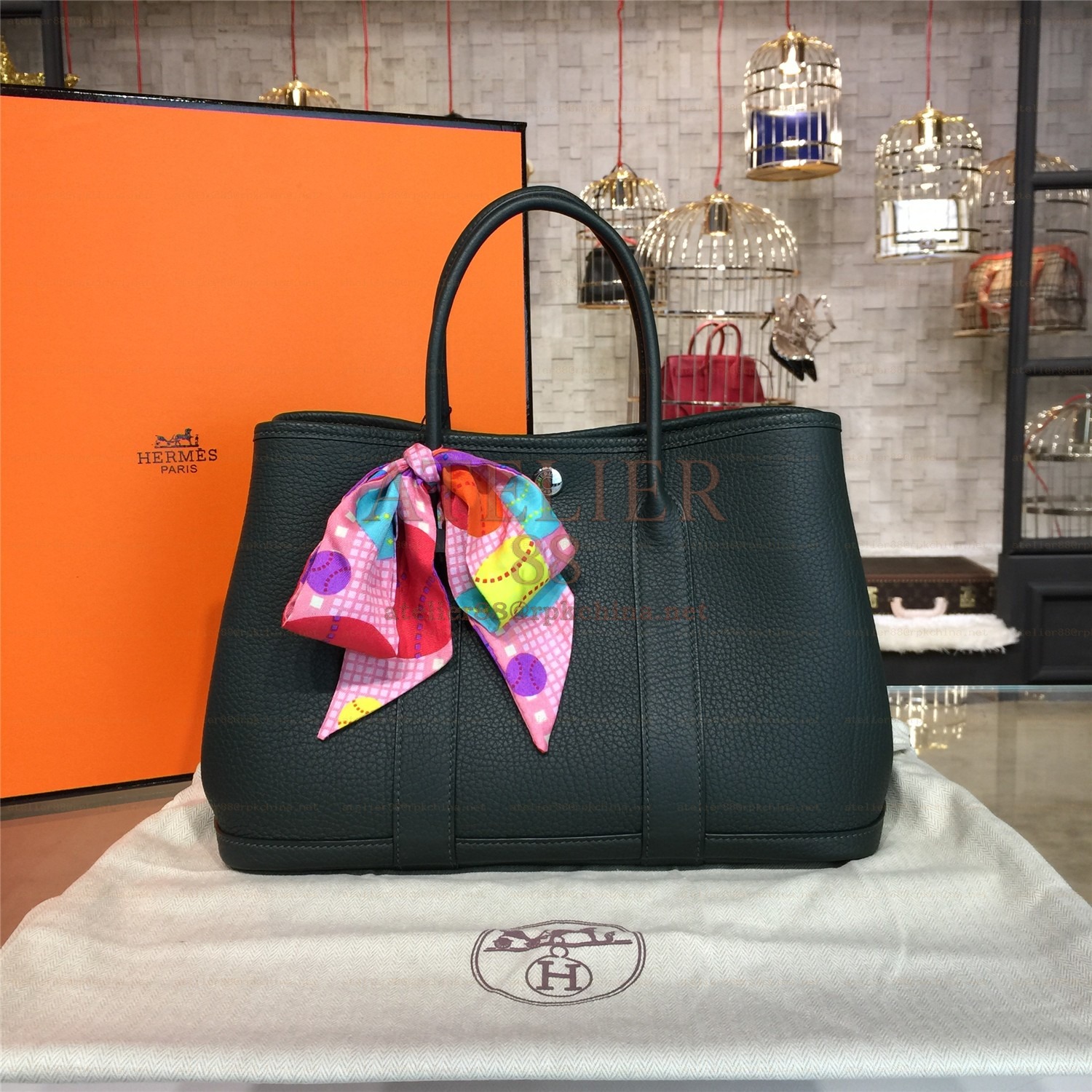 Dark Green Garden Party 30 Bag