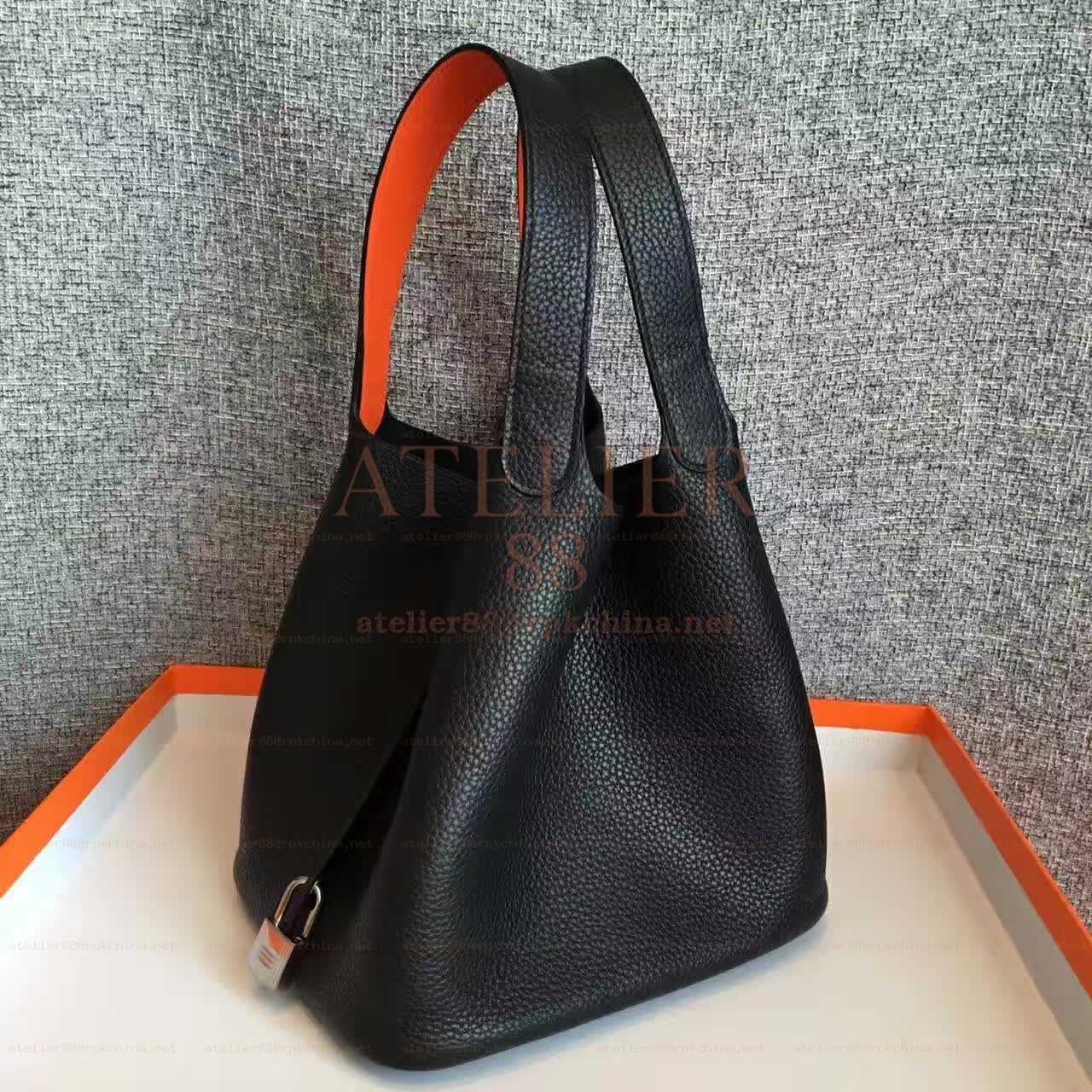 Black Orange Picotin Lock 13 Bag