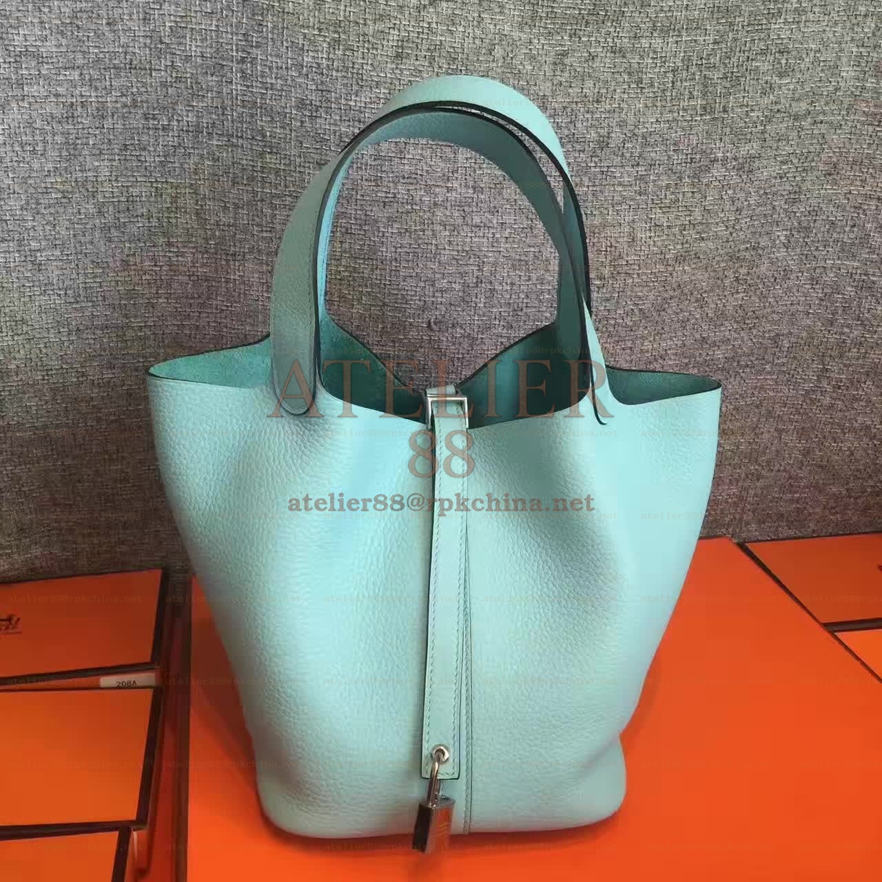 Mint Green Picotin Lock 13 Bag