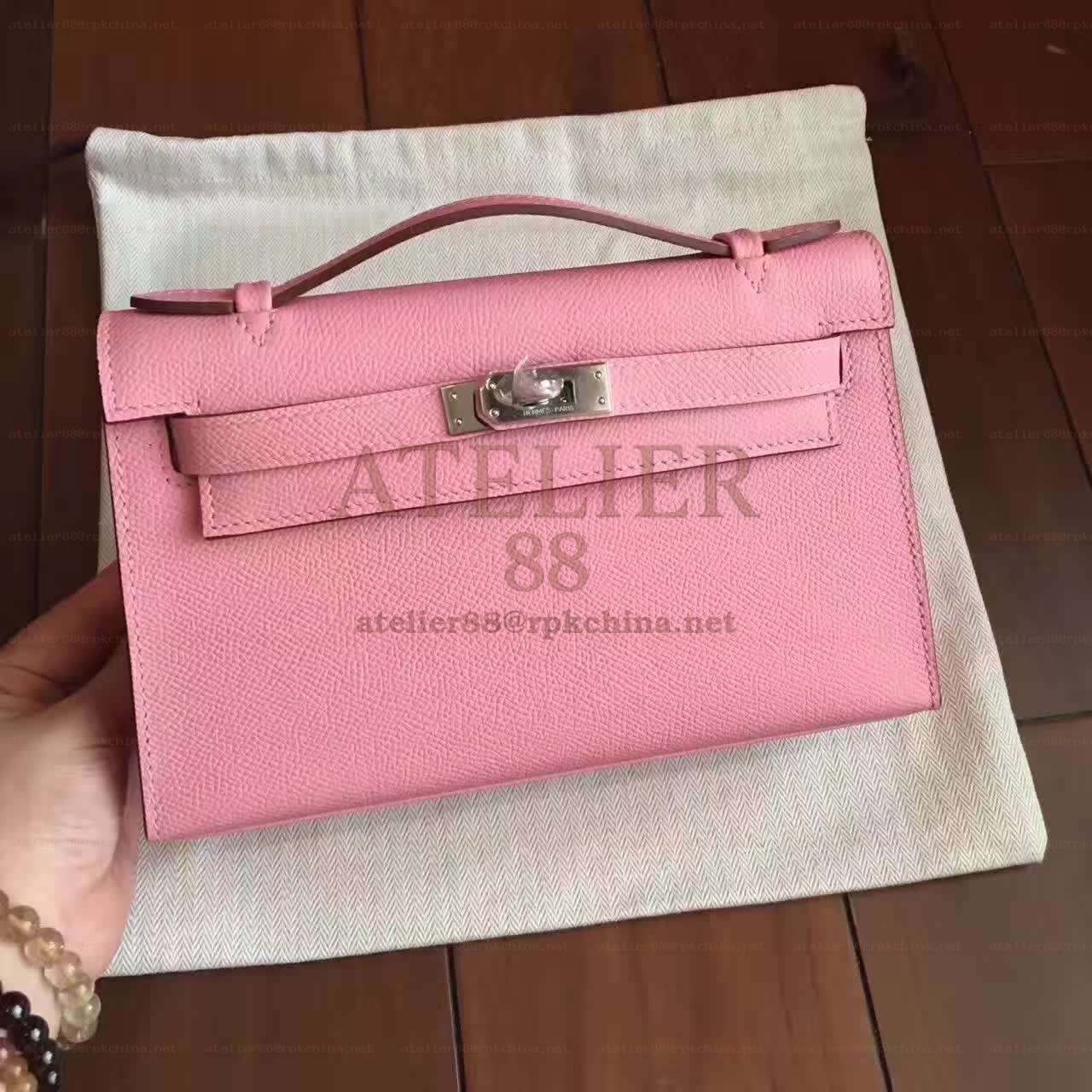 Pink Kelly Pochette Bag