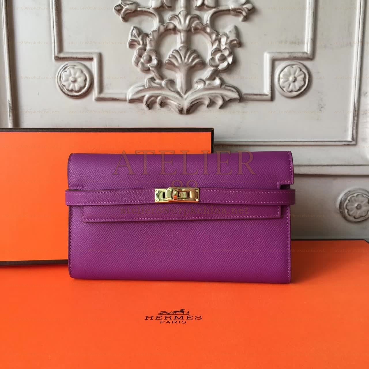 Purple Kelly Wallet