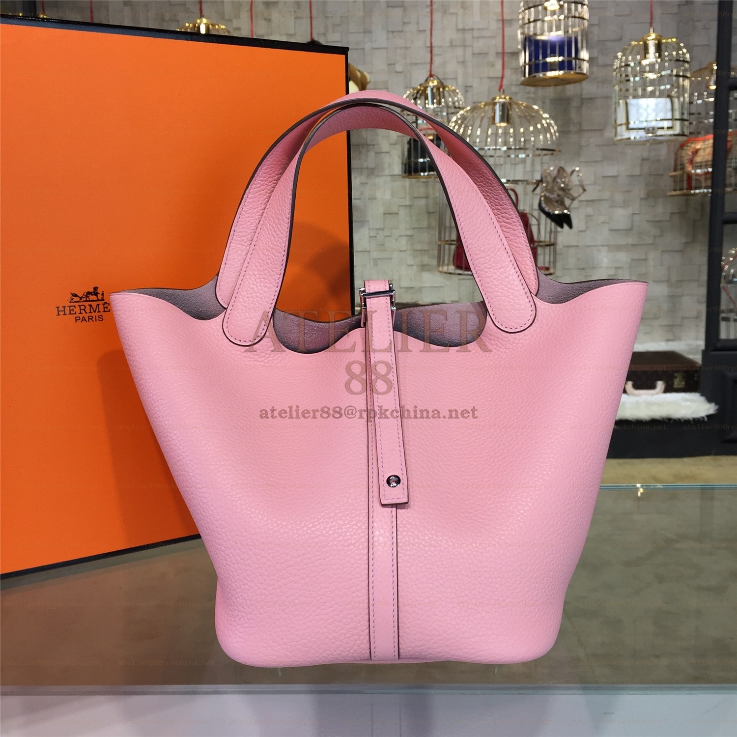 Pink Picotin Lock 13 Bag