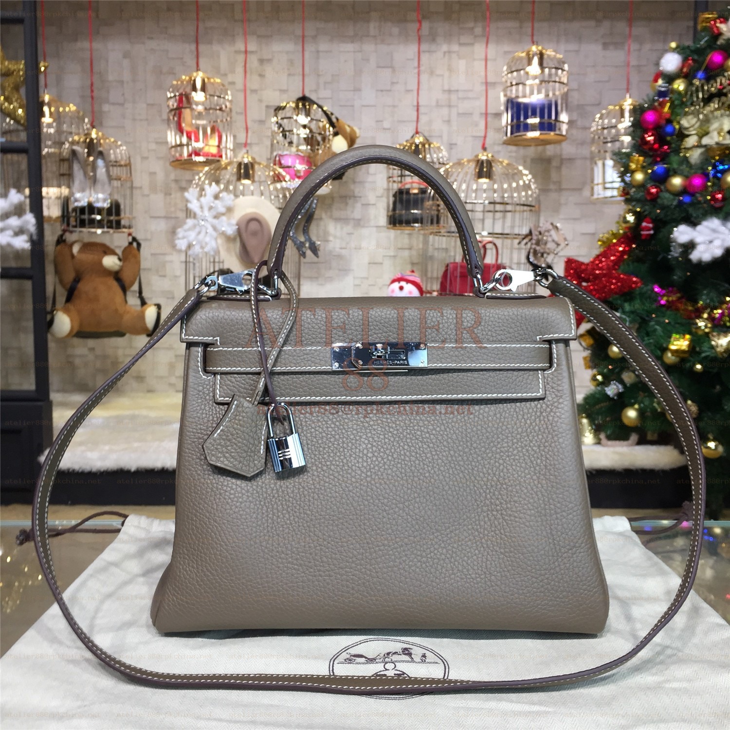 Gray Kelly 28 Bag